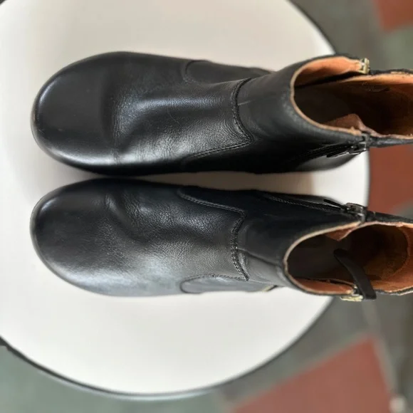 Black Leather Ankle Boots Pikolinos Granada dual zippers like new - Picture 4 of 6